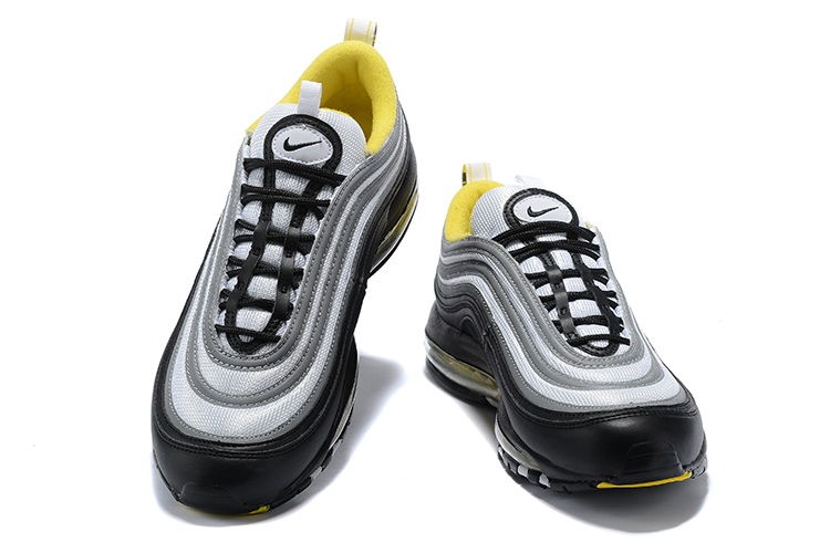 New Nike Air Max 97 Black Silver Yellow